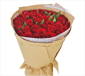 真爱如初----33支红玫瑰花束